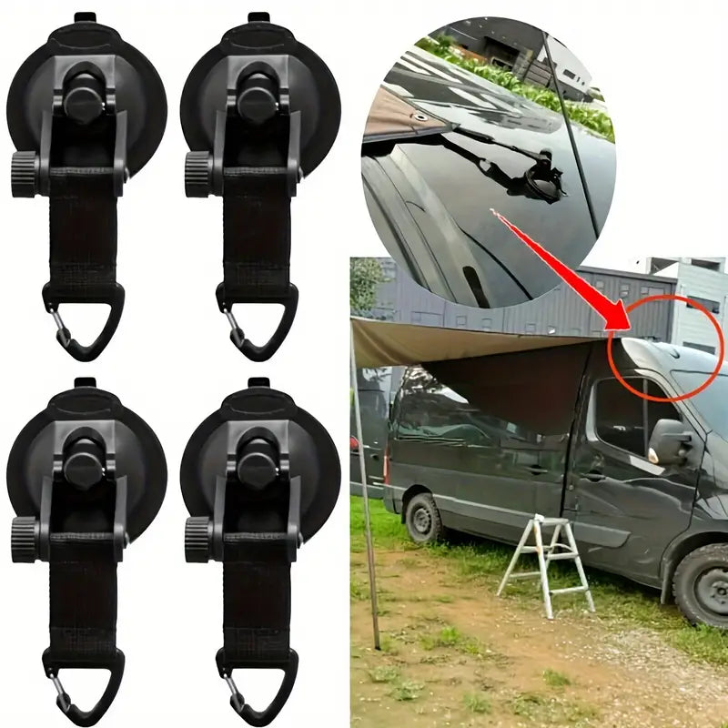 4 stk Heavy Duty Sugekopper med Klips