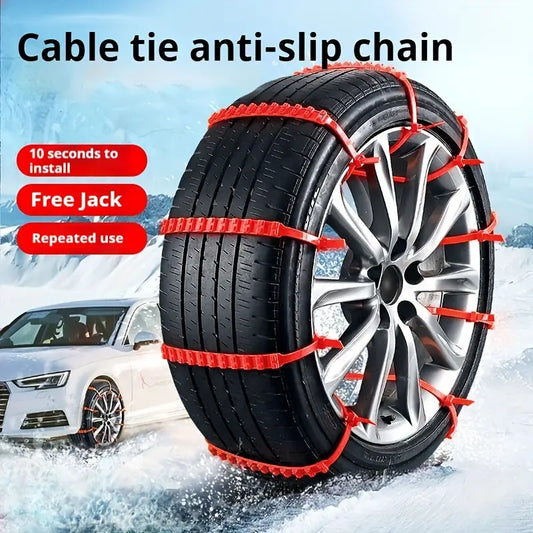 Universal Anti-Slip Snøkjettinger – 30 stk